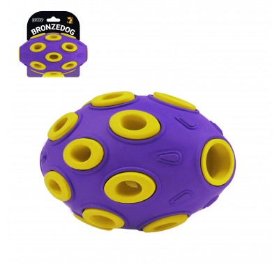 Іграшка для собак Bronzedog Jumble Airball 12 см фіолетово-жовтий