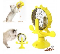 Іграшка для котів Bronzedog PetFun Годівниця на присосці жовта