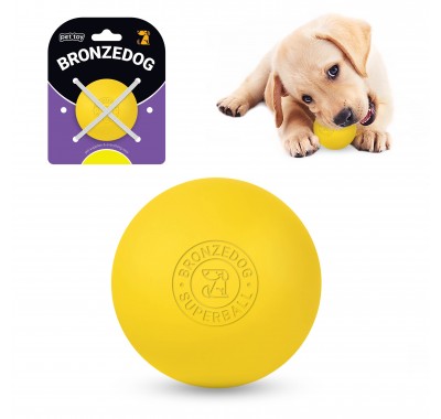 Іграшка для собак Bronzedog Superball 5 см жовтий
