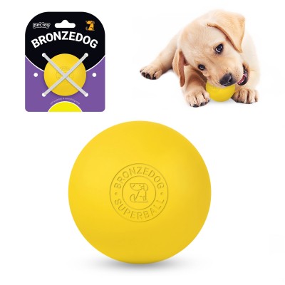 Игрушка для собак Bronzedog Superball 5 см желтый