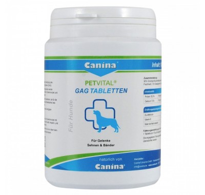 Вітаміни Canina Petvital GAG для собак, глюкозамін з екстрактом мідій, для зв'язок та суглобів 180 г (180 табл) 723317