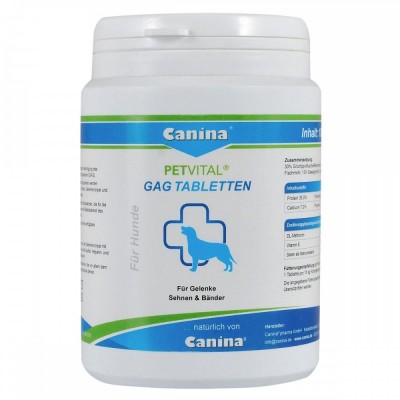 Вітаміни Canina Petvital GAG для собак, глюкозамін з екстрактом мідій, для зв'язок та суглобів 180 г (180 табл) 723317