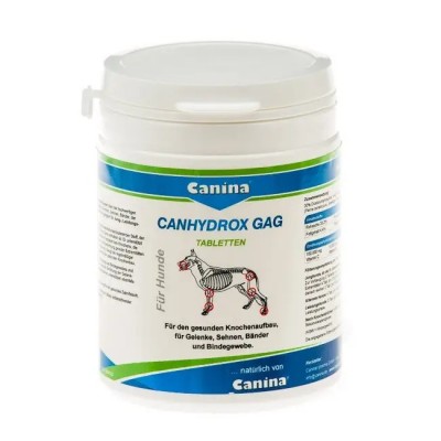 Вітаміни Canina Canhydrox GAG для собак, при проблемах із суглобами та м'язами, 200 г (120 таб) 123506