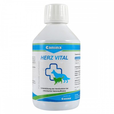 Витамины Canina Herz-Vital для собак и кошек, поддержка сердца, 250 мл 112050