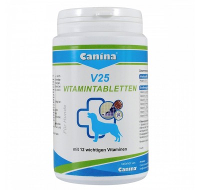 Витамины Canina V25 Vitamintabletten для собак, поливитаминный комплекс, 200 г (60 табл) 110117