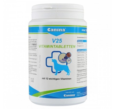 Витамины Canina V25 Vitamintabletten для собак, поливитаминный комплекс, 700 г (210 табл) 110124