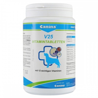 Витамины Canina V25 Vitamintabletten для собак, поливитаминный комплекс, 700 г (210 табл) 110124