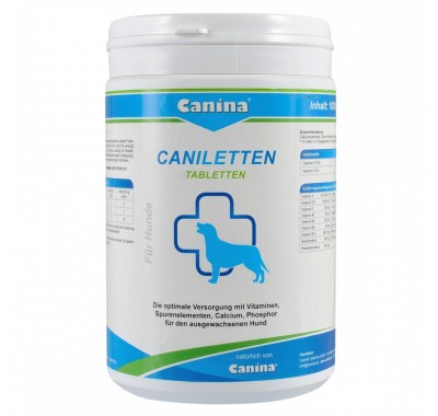 Вітаміни Canina Caniletten комплекс для дорослих собак, 1000 г (500 табл) 120314