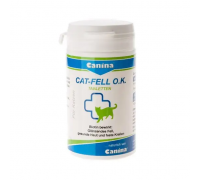 Вітаміни Canina Cat-Fell O.K. для кішок з проблемами шерсті біотин з мікроелементами, 50 г (100 табл) 201525