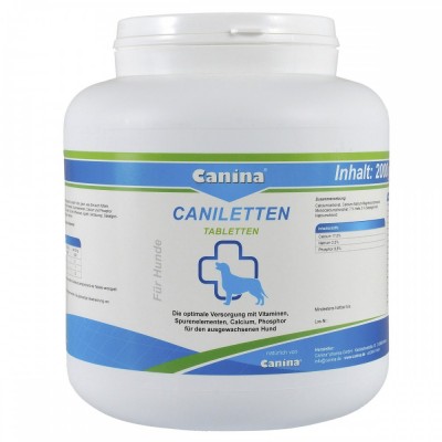 Вітаміни Canina Caniletten комплекс для дорослих собак, 2000 г (1000 табл) 120321