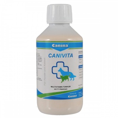 Вітамінізований тонік Canina Canivita для кішок та собак, зі швидким ефектом, універсальний, 250 мл 110018