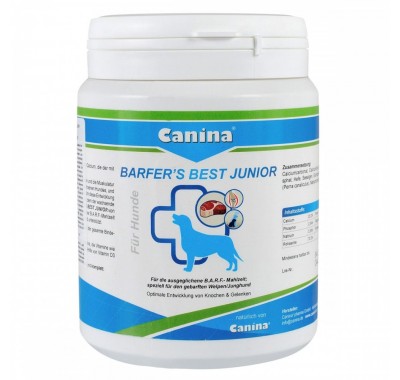 Вітамінно-мінеральний комплекс Canina Barfers Best Junior для молодих собак, що годують натуральним кормом, 850 г 128518