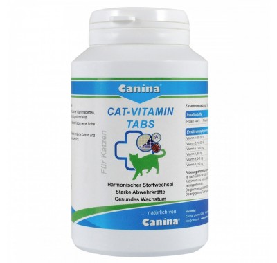 Витамины Canina Cat-Vitamin Tabs для кошек, витаминный комплекс, 125 г (250 табл) 210329