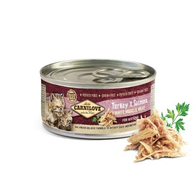 Вологий корм для кошенят Carnilove Kitten Turkey & Salmon 100 г (лосось та індичка) 100 г 8950