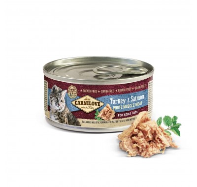 Вологий корм для кішок Carnilove Salmon & Turkey (лосось та індичка)100 г 8998