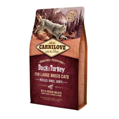 Сухий корм для дорослих кішок великих порід Carnilove Cat Duck & Turkey Large Breed 2 кг 170201