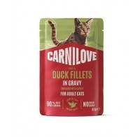 Вологий корм Carnilove Gravy Duck with Catnip для котів качка та котяча м'ята в соусі 85 г, 101401