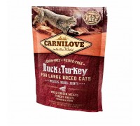 Сухий корм для дорослих кішок великих порід Carnilove Cat Duck & Turkey Large Breed 400 г 170195