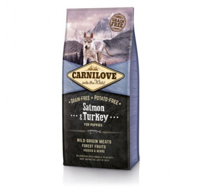 Сухий корм для цуценят Carnilove Salmon&Turkey Puppy з лососем та індичкою 12 кг 150815