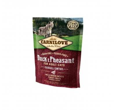 Сухий корм для кішок Carnilove Cat Duck&Pheasant Hairball Controll з качкою та фазаном 400 г 170191