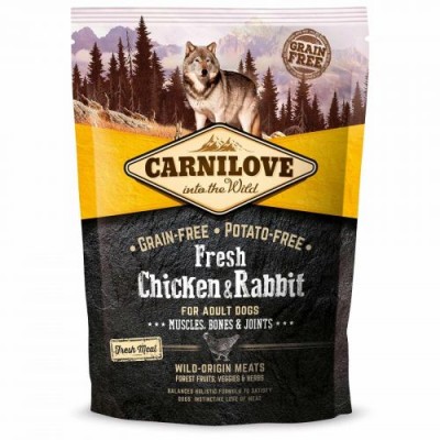 Сухий корм Carnilove Dog Fresh Chicken & Rabbit for Adult для дорослих собак з куркою та кроликом 1,5 кг 170867