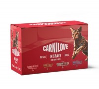 Вологий корм Carnilove Gravy Multipack для котів у соусі в асортименті 12×85г, 101377