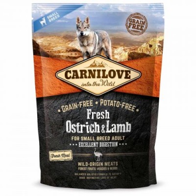 Сухий корм Carnilove Dog Fresh Ostrich & Lamb for Small Breed для дорослих собак малих порід страус і ягня 1,5 кг 170869