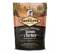 Сухий корм для цуценят великих порід Carnilove Salmon & Turkey Large Breed Puppy з лососем та індичкою 1,5 кг 150823
