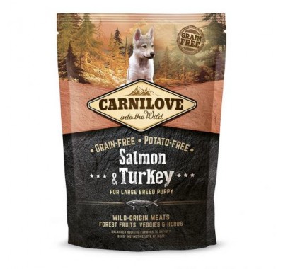 Сухий корм для цуценят великих порід Carnilove Salmon & Turkey Large Breed Puppy з лососем та індичкою 1,5 кг 150823