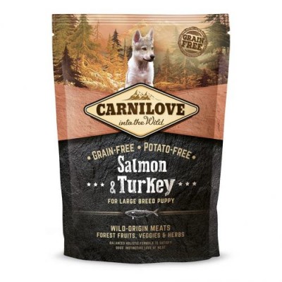 Сухий корм для цуценят великих порід Carnilove Salmon & Turkey Large Breed Puppy з лососем та індичкою 1,5 кг 150823