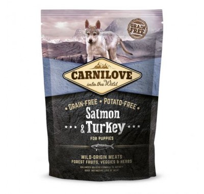Сухий корм для цуценят Carnilove Salmon&Turkey Puppy з лососем та індичкою 1,5 кг 150822