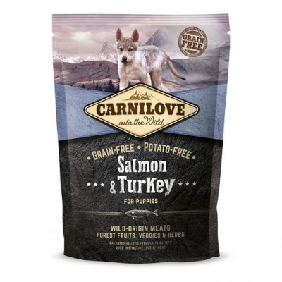 Сухий корм для цуценят Carnilove Salmon&Turkey Puppy з лососем та індичкою 1,5 кг 150822