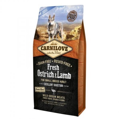 Сухий корм Carnilove Dog Fresh Ostrich & Lamb for Small Breed для дорослих собак малих порід страус та ягня 6 кг 170870
