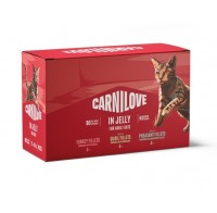 Вологий корм Carnilove Jelly Multipack для кішок у желе в асортименті 12×85г, 101383