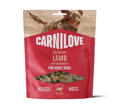 Ласощі хрусткі для собак Carnilove Crunchy Snack Lamb with Cranberries ягня і журавлина 200г, 100795
