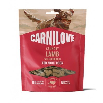 Ласощі хрусткі для собак Carnilove Crunchy Snack Lamb with Cranberries ягня і журавлина 200г, 100795