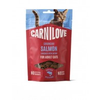 Ласощі хрусткі для котів Carnilove Crunchy Snack Salmon with Catnip лосось та котяча м'ята 50г, 100793