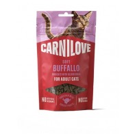 Ласощі для кішок м'які Carnilove Soft Snack Buffalo with Blueberries буйвол і лохина 50г, 112415