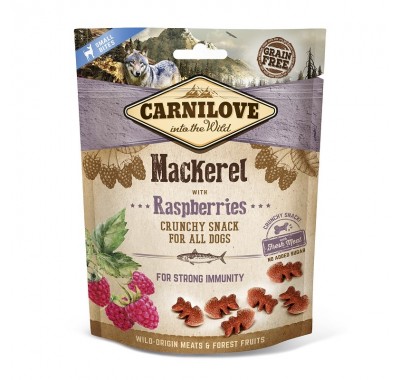 Ласощі для собак Carnilove Dog Crunchy Snack скумбрія, малина 200 г 100409