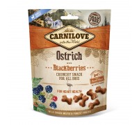 Ласощі для собак Carnilove Dog Crunchy Snack м'ясо страуса, ожина 200 г 100406