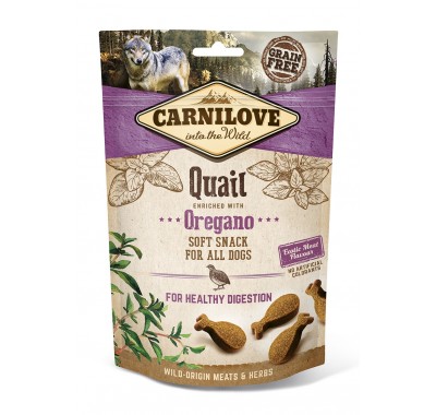 Ласощі для собак Carnilove Dog Semi Moist перепел, орегано 200 г 111375