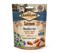 Ласощі для собак Carnilove Dog Crunchy Snack лосось, чорниця 200 г 100408