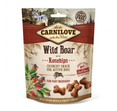 Ласощі для собак Carnilove Dog Crunchy Snack дикий кабан, шипшина 200 г 100407
