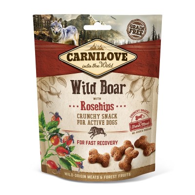 Ласощі для собак Carnilove Dog Crunchy Snack дикий кабан, шипшина 200 г 100407
