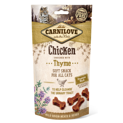Ласощі для кішок Carnilove Cat Semi Moist Snack курка, чебрець 50 г 111376
