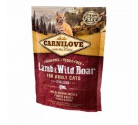 Сухой корм для стрерилизованных кошек Carnilove Cat Lamb&Wild Boar Sterilised с ягненком и мясом дикого кабана 400 г 170193