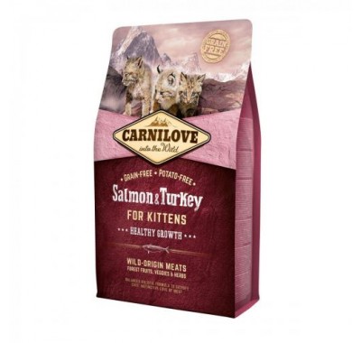 Сухий корм Carnilove Cat Salmon & Turkey Kitten з лососем та індичкою для кошенят 2 кг 170196