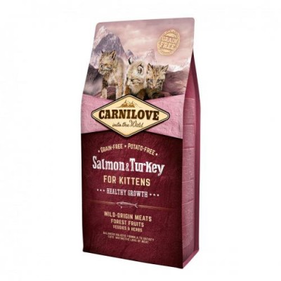 Сухий корм Carnilove Cat Salmon & Turkey Kitten з лососем та індичкою для кошенят 6 кг 170202
