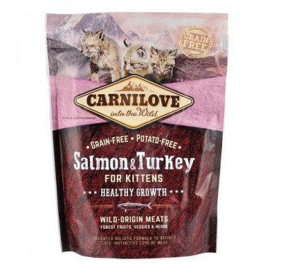Сухий корм Carnilove Cat Salmon & Turkey Kitten з лососем та індичкою для кошенят 400 г 170190
