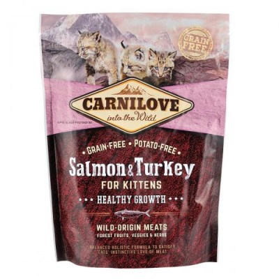 Сухий корм Carnilove Cat Salmon & Turkey Kitten з лососем та індичкою для кошенят 400 г 170190
